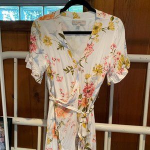 LOFT Floral Wrap Dress